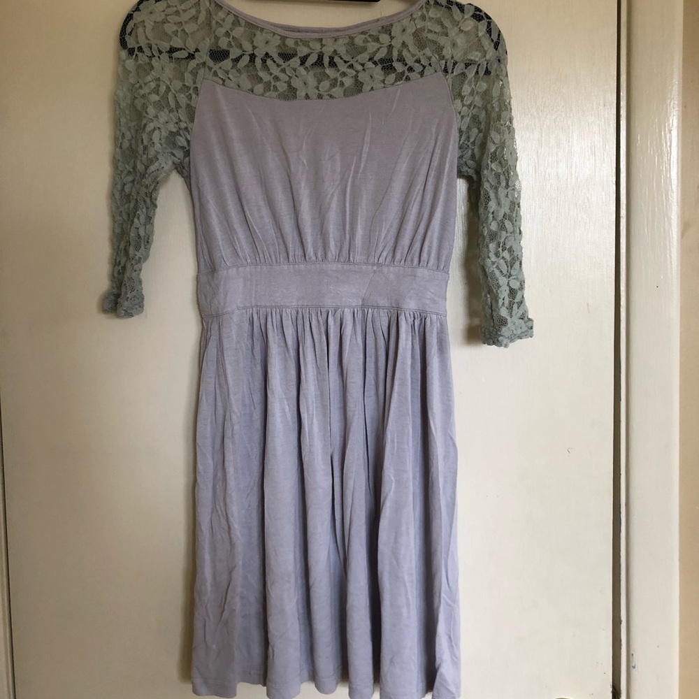 Paraella short dress with lace